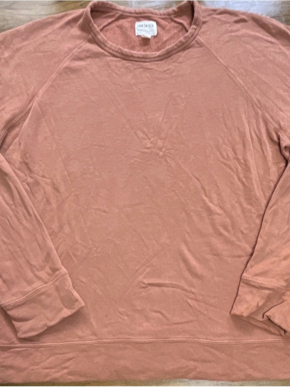 Todd Synder Men's M Lightweight Crewneck Sweatshirt - Clay